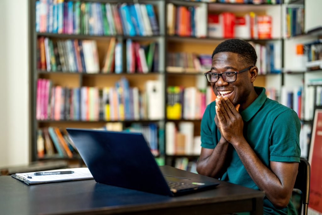 winner! a dream of the young afro american entrepreneur came true.
